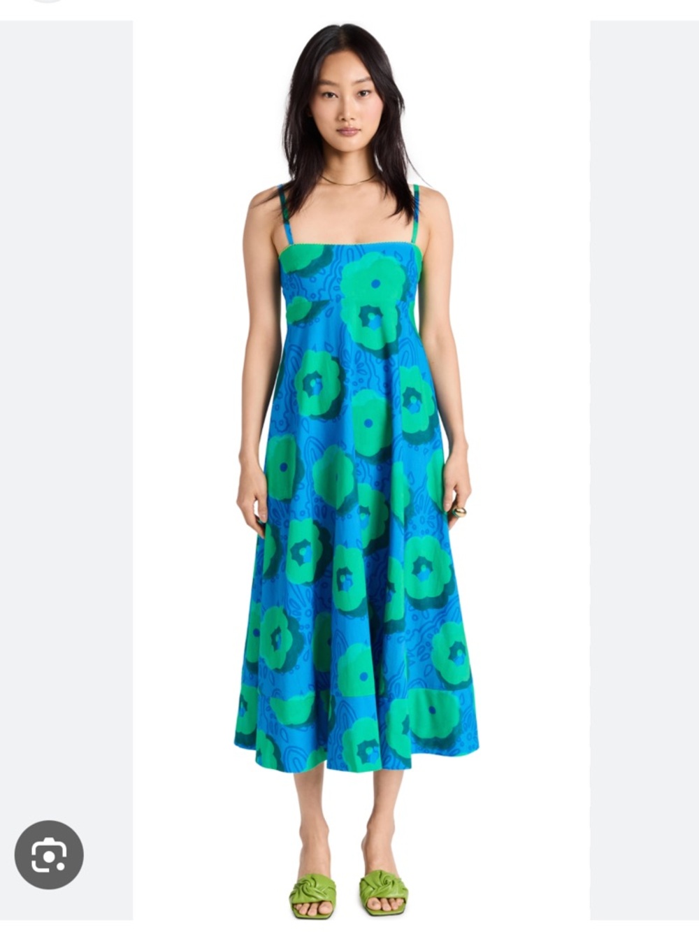 De Loreta Blue & Green Veracruz Dress